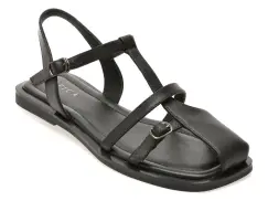 Sandale EPICA negre, 1512D33, din piele naturala imagine