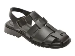 Sandale EPICA negre, 1766138, din piele naturala imagine