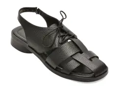 Sandale EPICA negre, 1766373, din piele naturala imagine