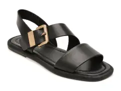 Sandale EPICA negre, 1766395, din piele naturala imagine