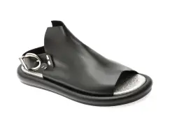 Sandale EPICA negre, 3642337, din piele naturala imagine