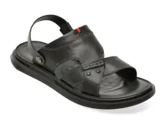 Sandale EPICA negre, 36709, din piele naturala imagine