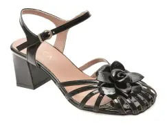Sandale EPICA negre, 5411148, din piele naturala lacuita imagine