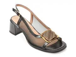 Sandale EPICA negre, 6020250, din material textil imagine