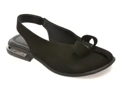 Sandale EPICA negre, 656126, din piele intoarsa imagine