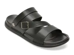 Sandale EPICA negre, 6683, din piele ecologica imagine