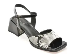 Sandale EPICA negre, LD1000, din piele naturala imagine