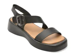 Sandale EPICA negre, WC60006, din piele naturala imagine