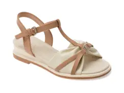 Sandale EPICA nude, 1367D13, din piele naturala imagine