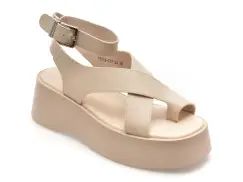 Sandale EPICA nude, 935AG17, din piele naturala imagine