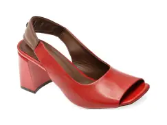 Sandale EPICA rosii, 532258, din piele naturala lacuita imagine
