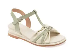 Sandale EPICA verzi, 1367D13, din piele naturala imagine