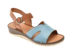 Sandale FLAVIA PASSINI albastre, 1160, din piele naturala imagine