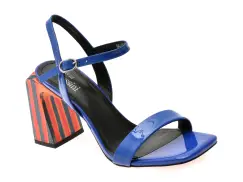Sandale FLAVIA PASSINI albastre, 1949, din piele naturala lacuita imagine