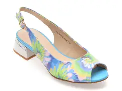 Sandale FLAVIA PASSINI albastre, 3Y609, din piele naturala imagine