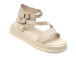 Sandale FLAVIA PASSINI albe, 1143H28, din piele naturala imagine