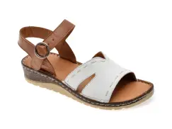 Sandale FLAVIA PASSINI albe, 1160, din piele naturala imagine