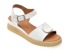 Sandale FLAVIA PASSINI albe, 13221, din piele naturala imagine