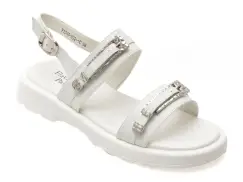 Sandale FLAVIA PASSINI albe, 1340H22, din piele naturala imagine