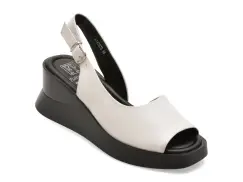 Sandale FLAVIA PASSINI albe, 14787, din piele naturala imagine