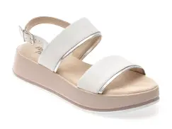 Sandale FLAVIA PASSINI albe, 28700, din piele naturala imagine