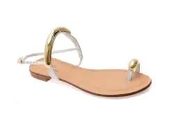 Sandale FLAVIA PASSINI albe, 368506, din piele naturala imagine