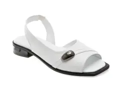 Sandale FLAVIA PASSINI albe, 37226, din piele naturala imagine