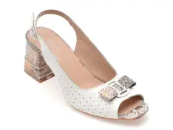 Sandale FLAVIA PASSINI albe, 4411594, din piele naturala imagine