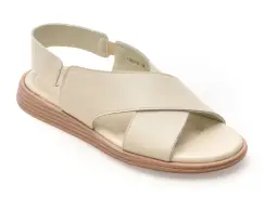 Sandale FLAVIA PASSINI albe, 56211, din piele naturala imagine