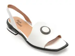 Sandale FLAVIA PASSINI albe, 623, din piele naturala imagine