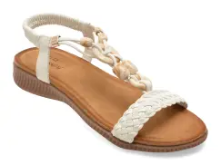 Sandale FLAVIA PASSINI albe, 919, din piele ecologica imagine