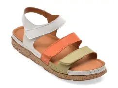 Sandale FLAVIA PASSINI albe, M209, din piele naturala imagine