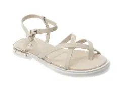 Sandale FLAVIA PASSINI albe, V951G60, din piele naturala imagine