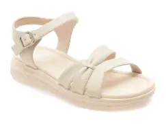 Sandale FLAVIA PASSINI albe, W036, din piele naturala imagine