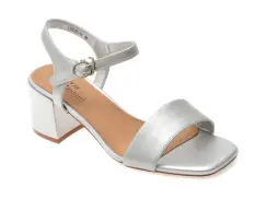 Sandale FLAVIA PASSINI argintii, 1205, din piele naturala imagine