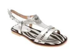 Sandale FLAVIA PASSINI argintii, 1538, din piele naturala imagine