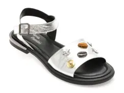 Sandale FLAVIA PASSINI argintii, 2061767, din piele naturala imagine