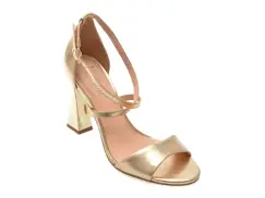 Sandale FLAVIA PASSINI aurii, 1162835, din piele naturala imagine