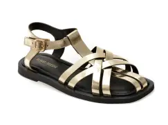 Sandale FLAVIA PASSINI aurii, 203M525, din piele naturala imagine