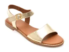 Sandale FLAVIA PASSINI aurii, 2921006, din piele naturala imagine