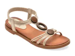 Sandale FLAVIA PASSINI aurii, 902, din piele ecologica imagine