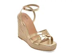 Sandale FLAVIA PASSINI aurii, 983, din piele ecologica imagine