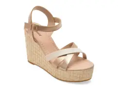 Sandale FLAVIA PASSINI aurii, 986, din piele naturala imagine