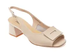 Sandale FLAVIA PASSINI bej, 1160, din piele naturala imagine