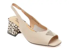 Sandale FLAVIA PASSINI bej, 1161, din piele naturala imagine