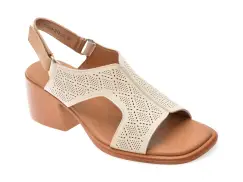 Sandale FLAVIA PASSINI bej, 1389H13, din piele naturala imagine
