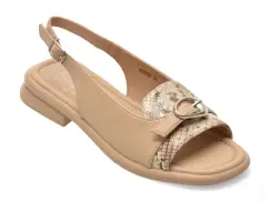 Sandale FLAVIA PASSINI bej, 1858029, din piele naturala imagine