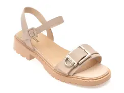 Sandale FLAVIA PASSINI bej, 1978, din piele naturala imagine