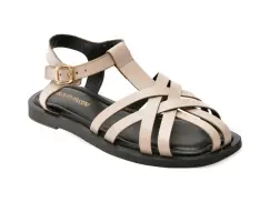 Sandale FLAVIA PASSINI bej, 203M525, din piele naturala imagine