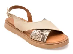 Sandale FLAVIA PASSINI bej, 22043, din piele naturala imagine